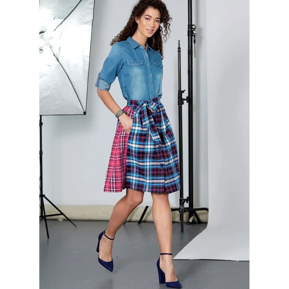McCalls Sewing Pattern M7981 Unlined Skirts Misses Size‎ XS-M